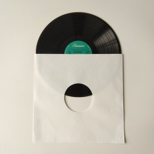 12 LP Biały album Kraft Paper Record Albums ze środkowym otworem