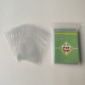 Krystalicznie przezroczysty pokrowiec na karty standardowe w formacie euro 59x92mm Rękawy na karty do gry planszowej