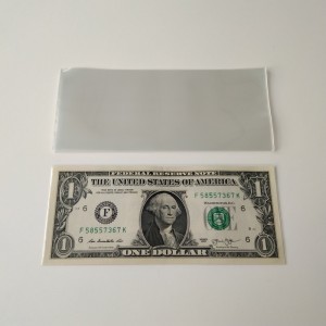 Deluxe waluta rękawa banknotów papierowych rękawy pieniędzy
